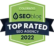 SEOblog award for being a top-rated SEO agency in 2022